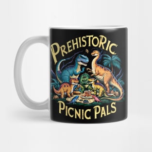 Prehistoric Picnic Pals - Dinosaur Gathering Design Mug